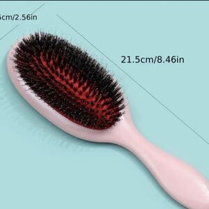 Pink Hair Brush with Black Bristles